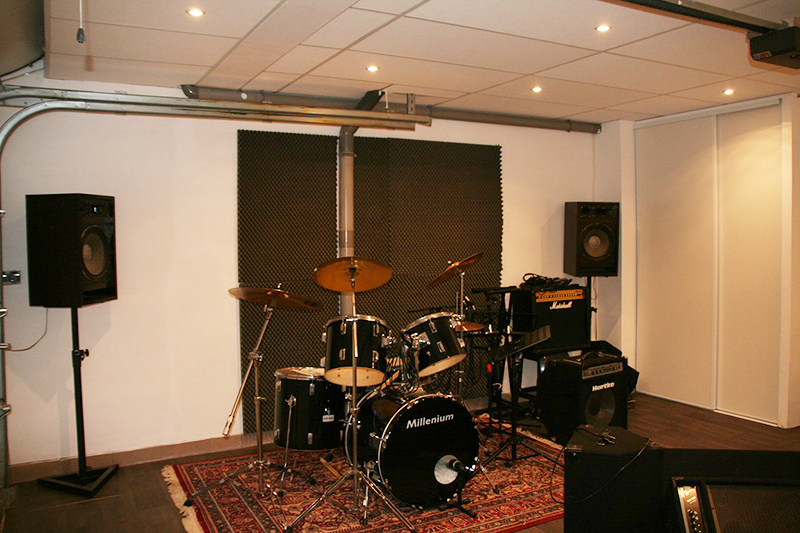 Isolation phonique d'un garage transformé en studio